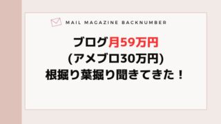 ブログ月59万円(アメブロ30万円)根掘り葉掘り聞きてきた!