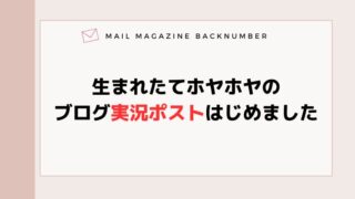 生まれたてホヤホヤのブログ実況ポストはじめました